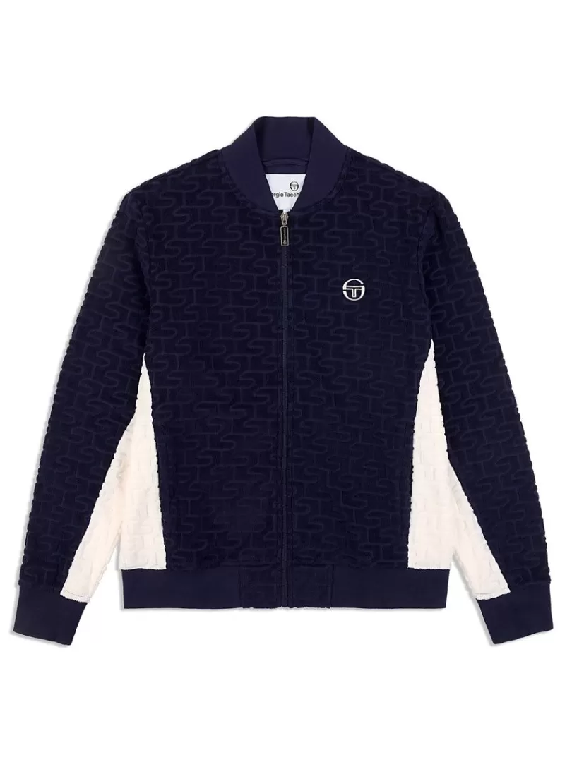 Sergio Tacchini Jackets>Livata Monogram Track Jacket- Maritime Blue