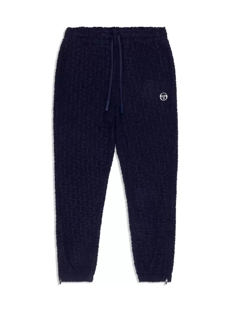 Sergio Tacchini Pants And Sweatpants>Livata Monogram Track Pant- Maritime Blue