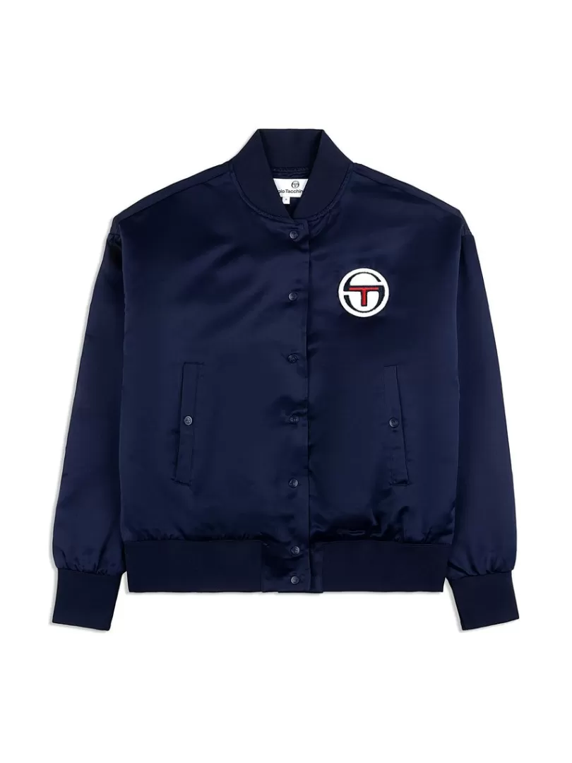 Sergio Tacchini View All>Miss Angela Bomber Jacket- Maritime Blue