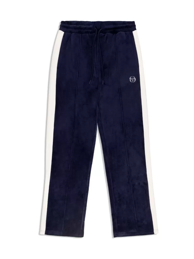 Sergio Tacchini Tracksuits>Miss Carlotta Velour Track Pant- Maritime Blue