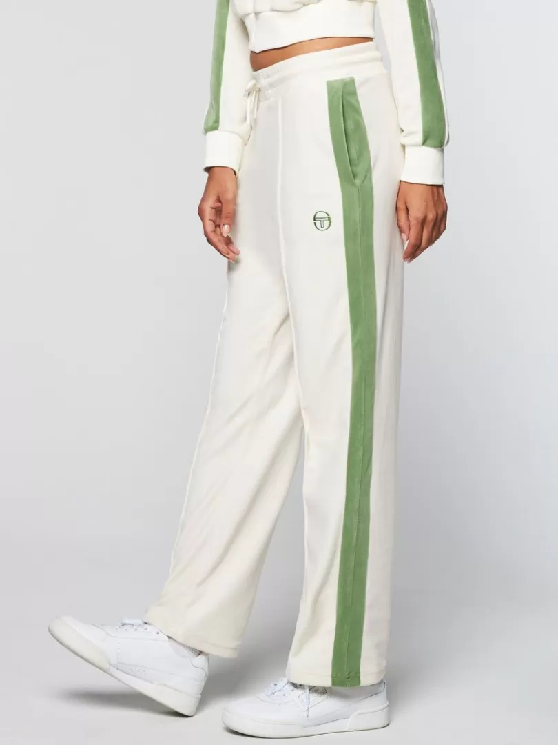 Sergio Tacchini Velour>Miss Carlotta Velour Track Pant-Gardenia