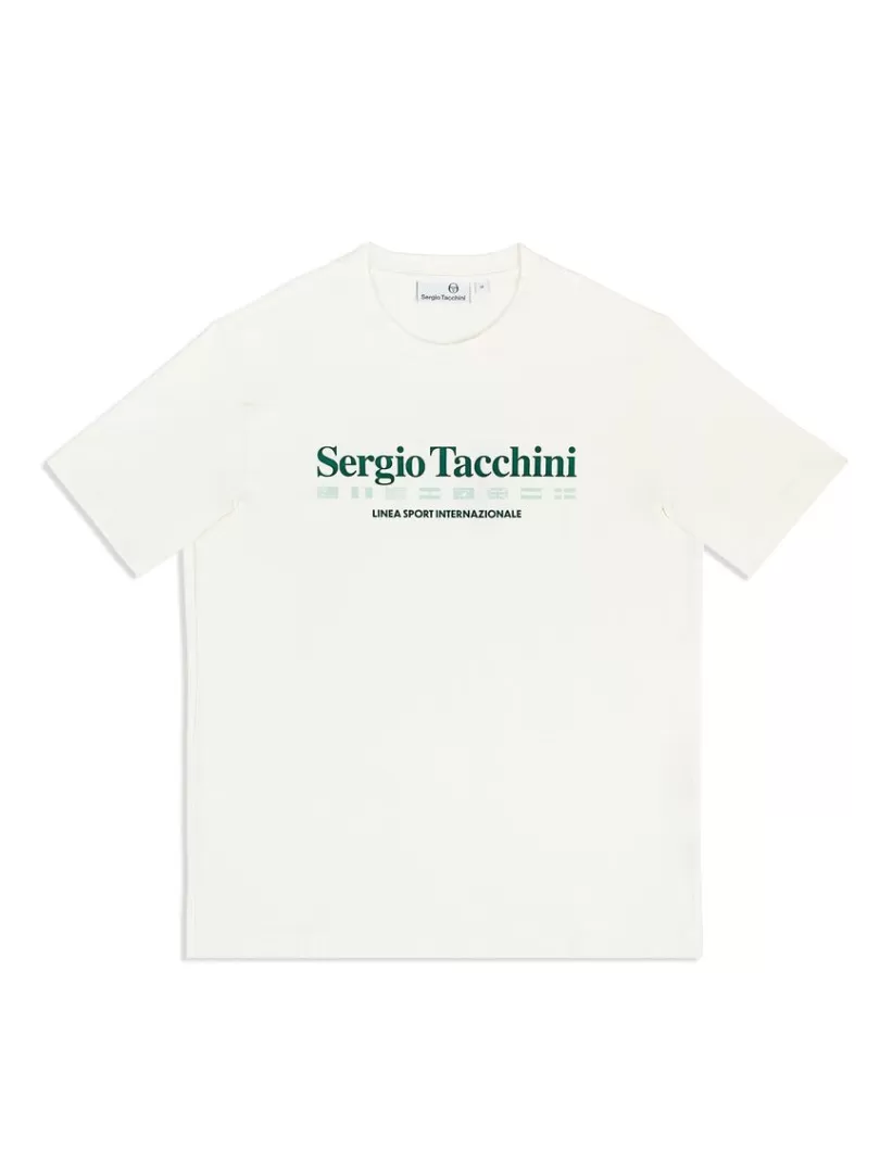 Sergio Tacchini T-Shirts>Monda T-Shirt- Gardenia