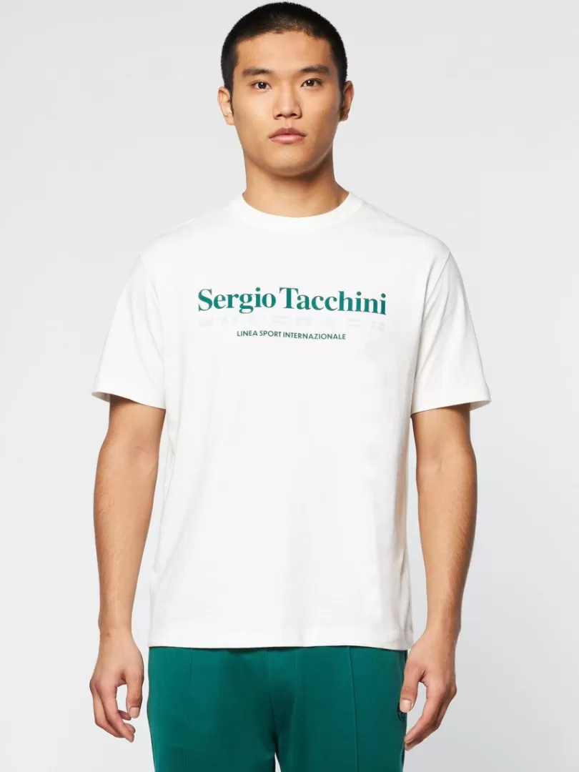 Sergio Tacchini T-Shirts>Monda T-Shirt- Gardenia