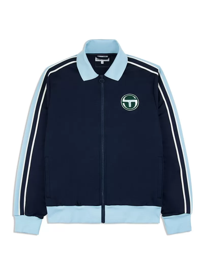 Sergio Tacchini Jackets>Monte Track Jacket Archivio- Maritime Blue