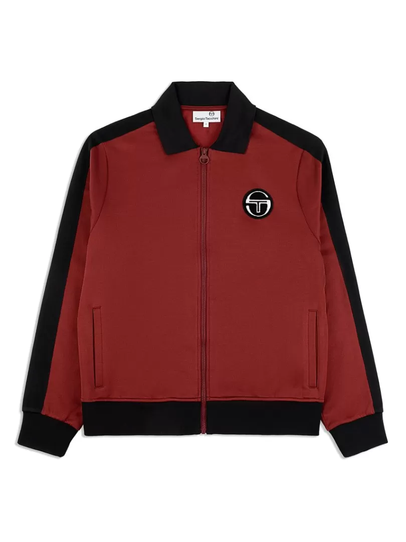 Sergio Tacchini Jackets>Monte Track Jacket Archivio- Merlot