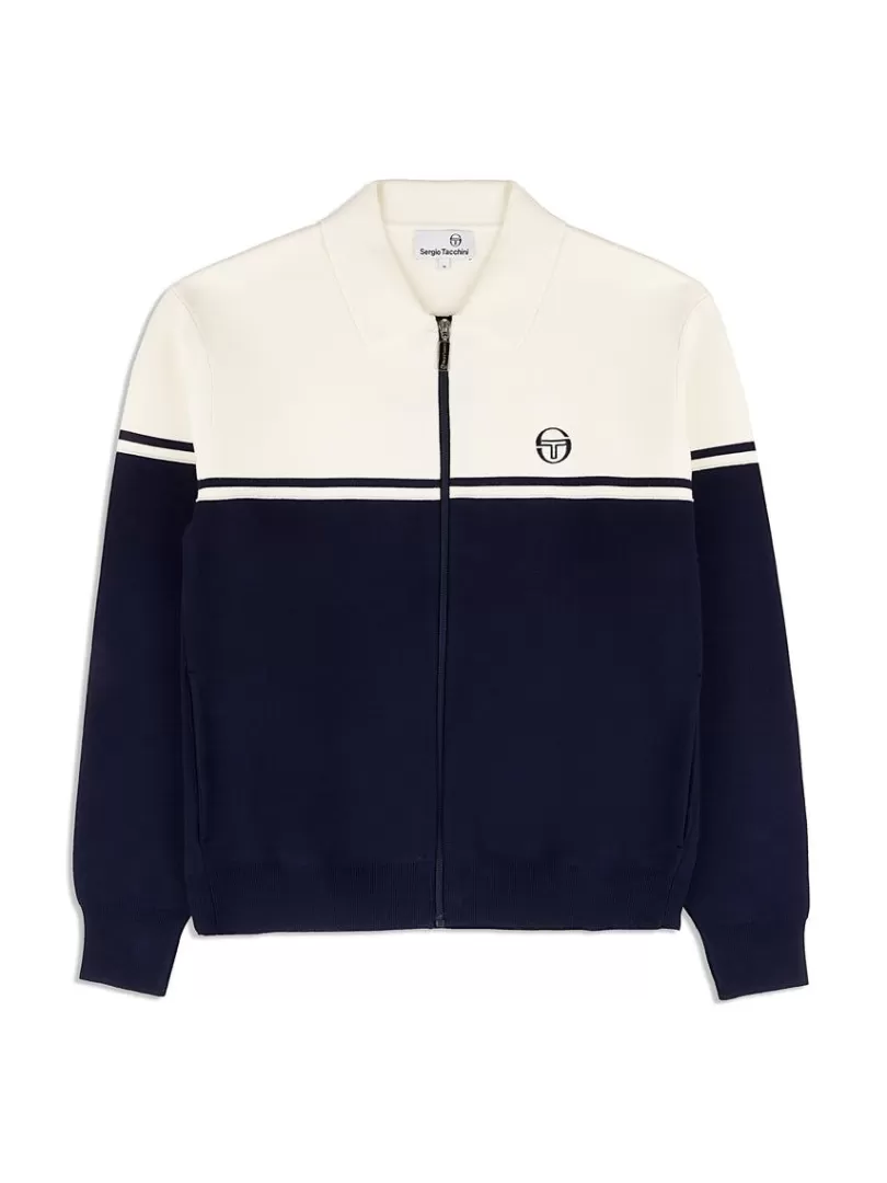 Sergio Tacchini Jackets>Nostra Track Jacket- Maritime Blue