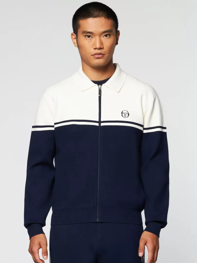 Sergio Tacchini Jackets>Nostra Track Jacket- Maritime Blue