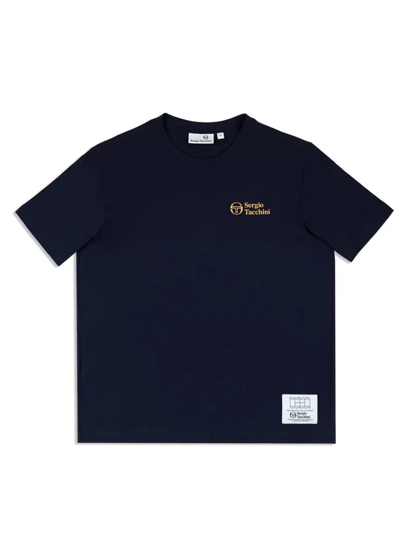 Sergio Tacchini The Essentials>Onda T-Shirt- Maritime Blue