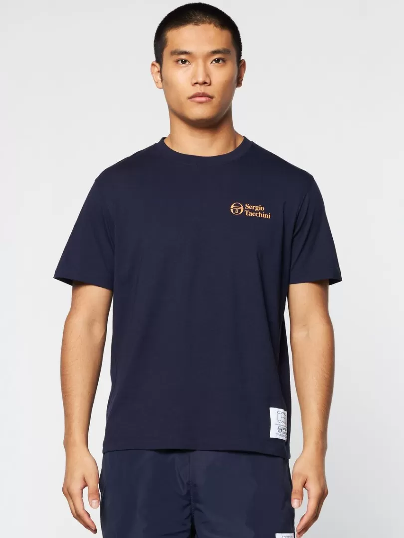 Sergio Tacchini The Essentials>Onda T-Shirt- Maritime Blue