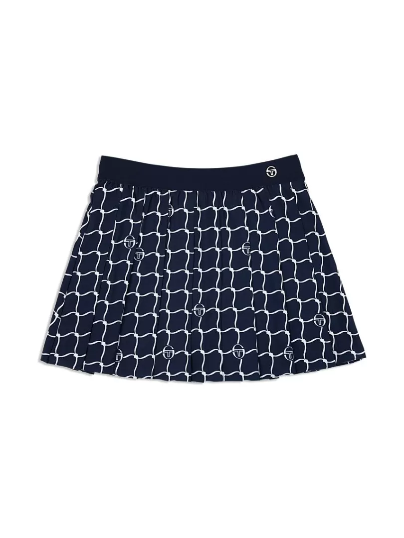 Sergio Tacchini For The Court>Orazio Printed Skort- Maritime Blue