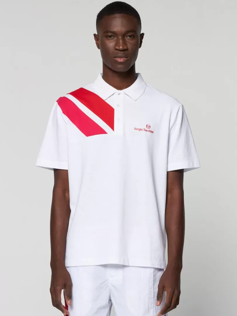 Sergio Tacchini Polos>Ortica Tennis Polo- White