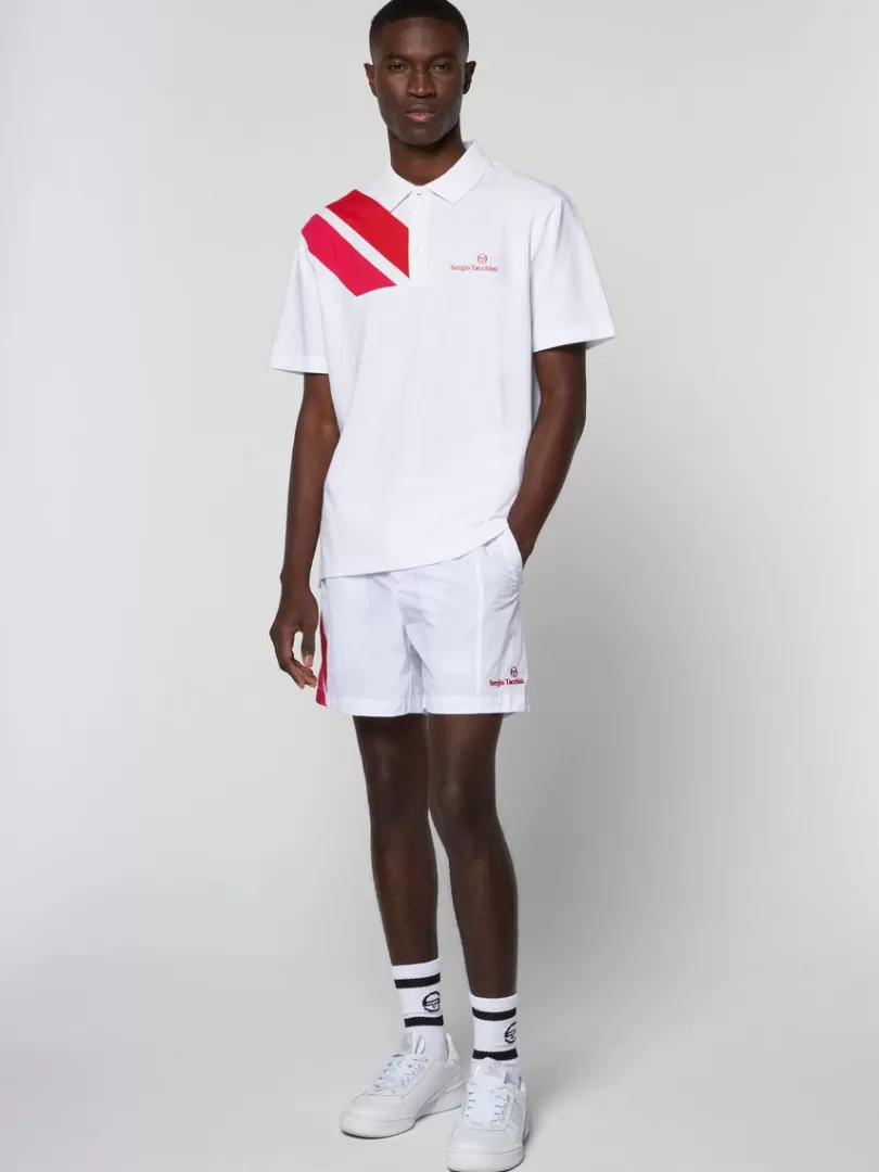 Sergio Tacchini Polos>Ortica Tennis Polo- White