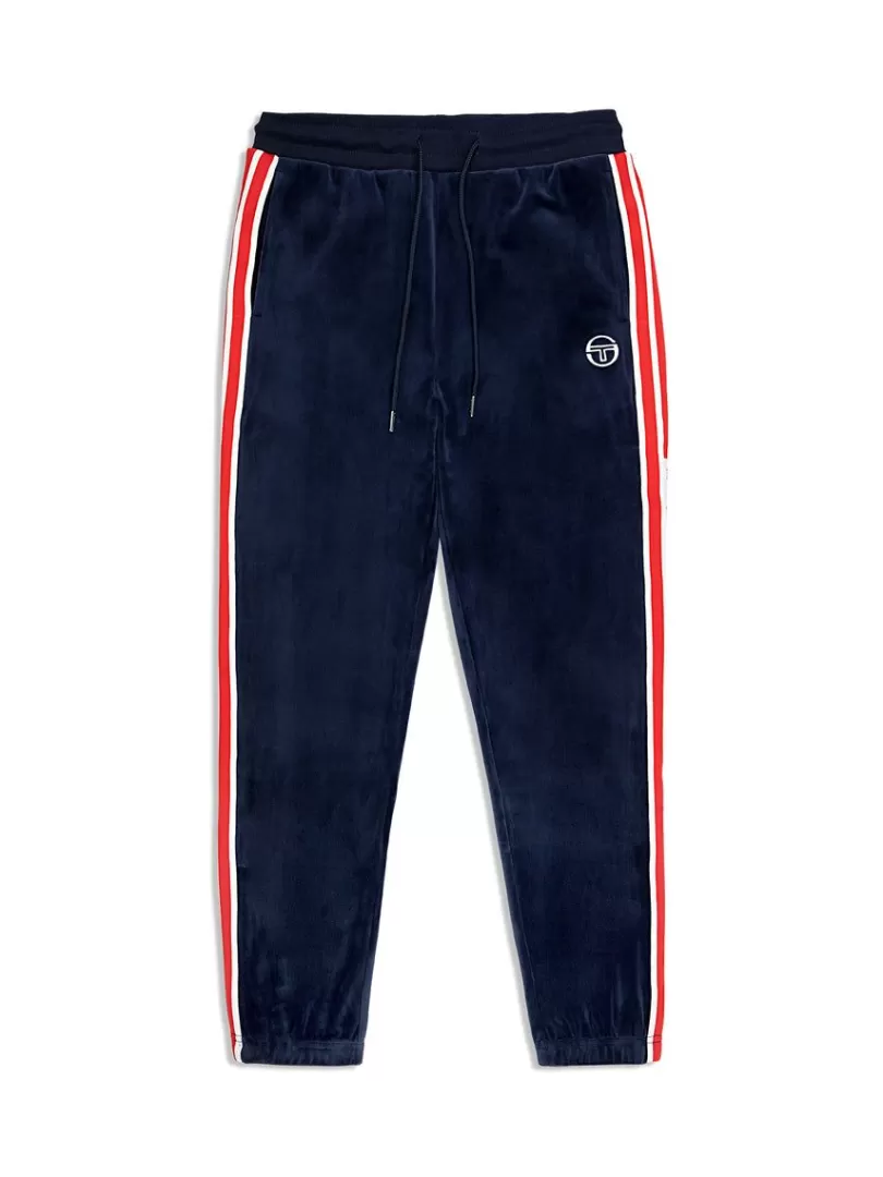 Sergio Tacchini Velour>Pereto Velour Track Pant- Maritime Blue