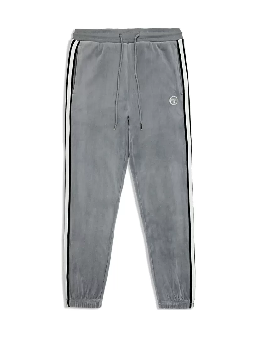 Sergio Tacchini Pants And Sweatpants>Pereto Velour Track Pant- Sleet