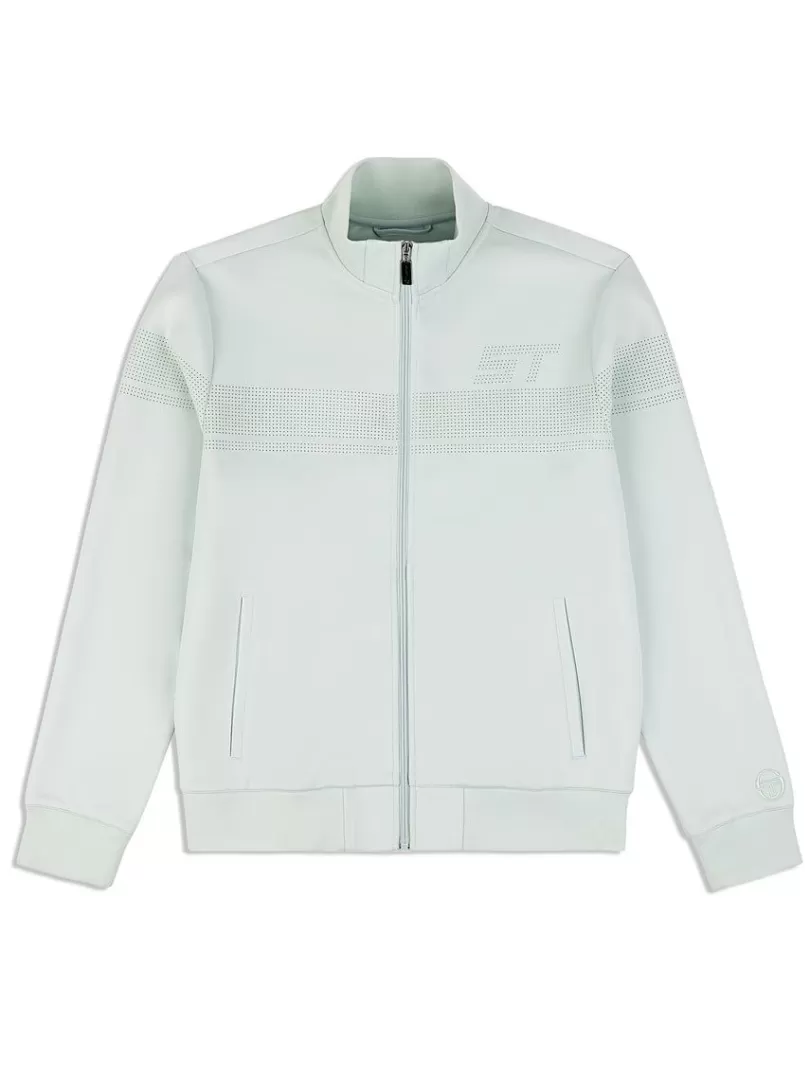 Sergio Tacchini Jackets>Perforata Track Jacket- Surf Spray