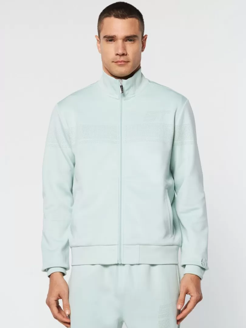 Sergio Tacchini Jackets>Perforata Track Jacket- Surf Spray