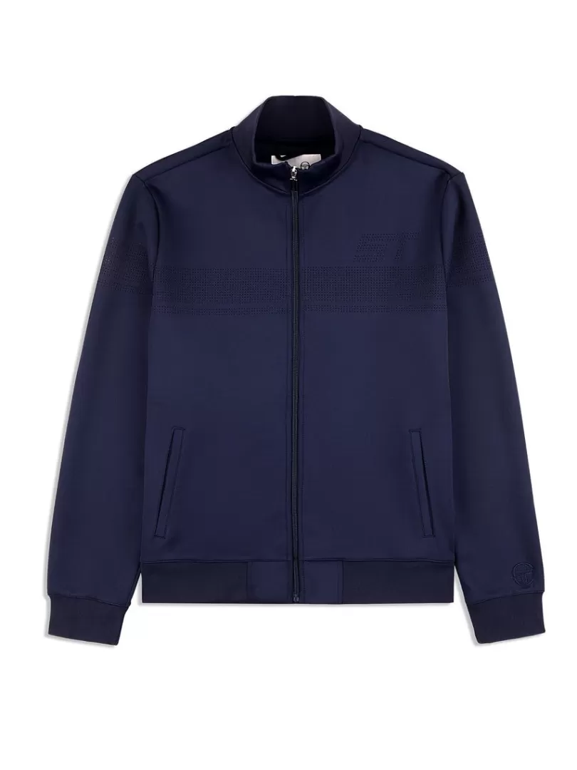 Sergio Tacchini Jackets>Perforata Track Jacket-Maritime Blue