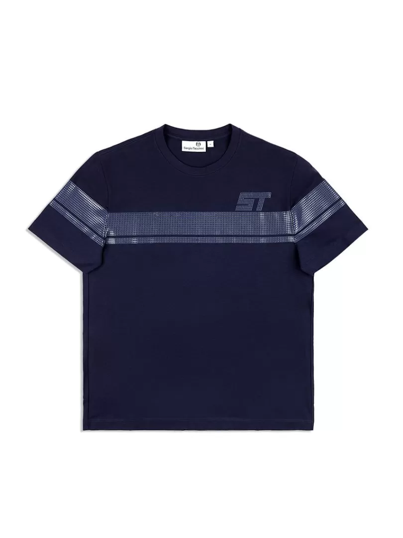 Sergio Tacchini Matching Separates>Perforata T-Shirt- Maritime Blue