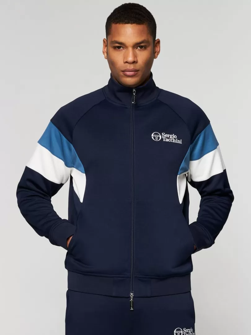 Sergio Tacchini Jackets>Pero Track Jacket- Maritime Blue