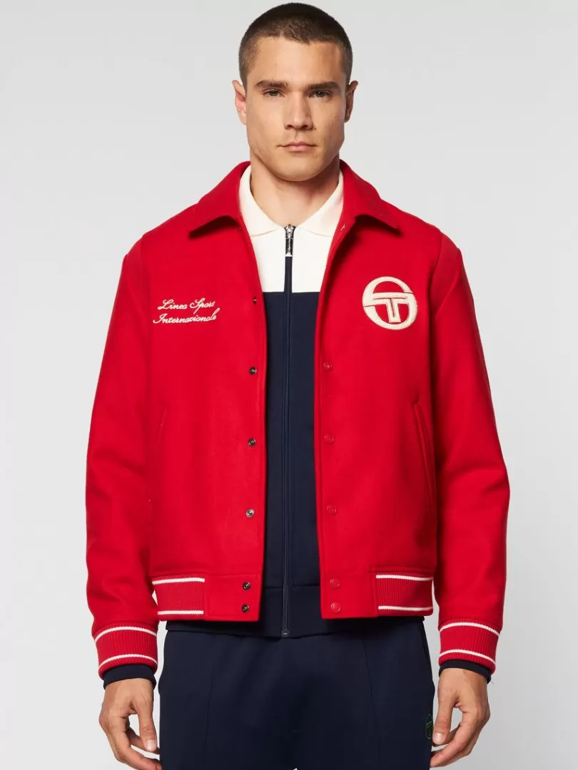 Sergio Tacchini Jackets>Prep Wool Varsity Jacket- Adrenaline Rush