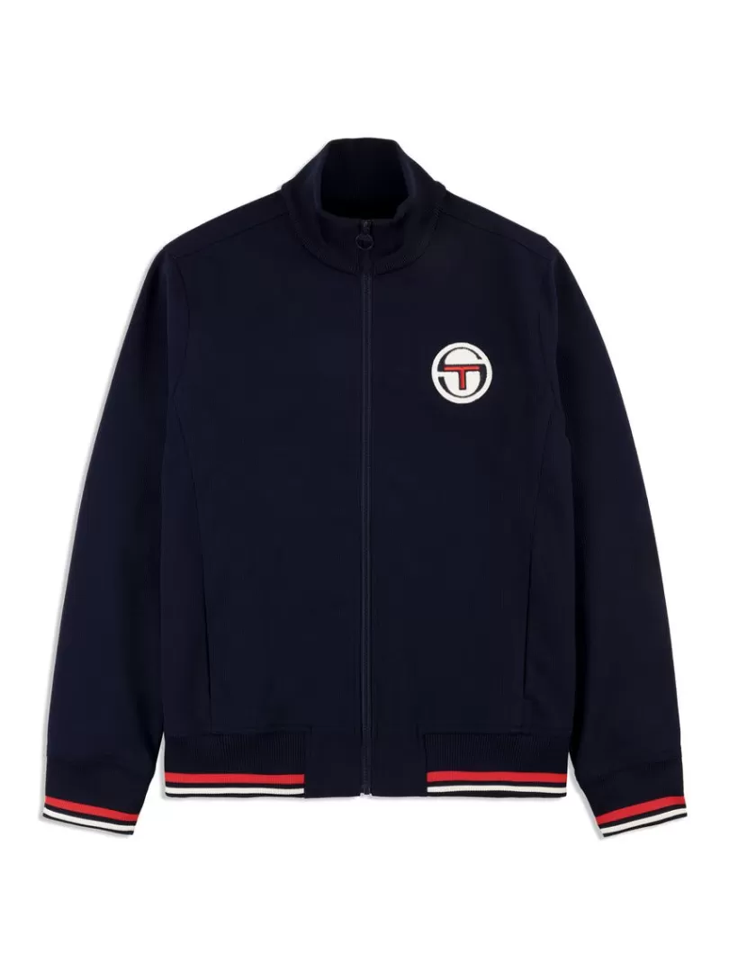 Sergio Tacchini Jackets>Priorato Track Jacket Archivio- Maritime Blue