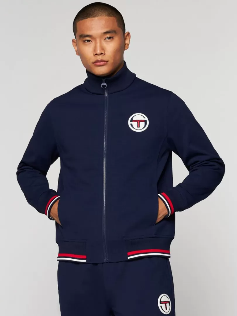 Sergio Tacchini Jackets>Priorato Track Jacket Archivio- Maritime Blue