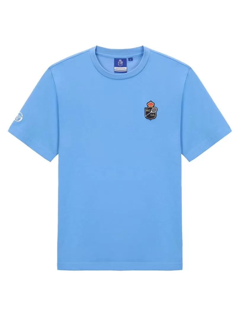 Sergio Tacchini T-Shirts>Rally Mch T-Shirt- Light Blue