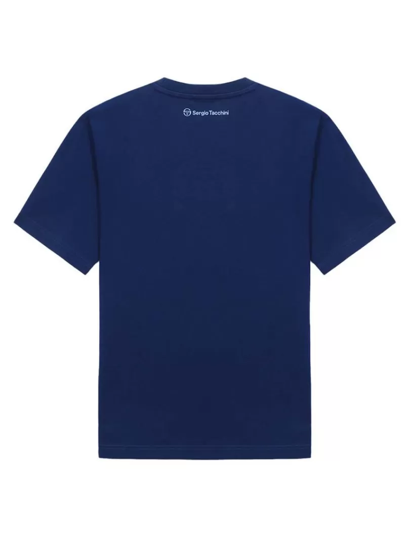 Sergio Tacchini T-Shirts>Rally Mch T-Shirt- Navy