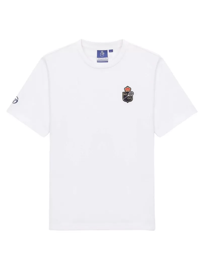 Sergio Tacchini T-Shirts>Rally Mch T-Shirt- Off White