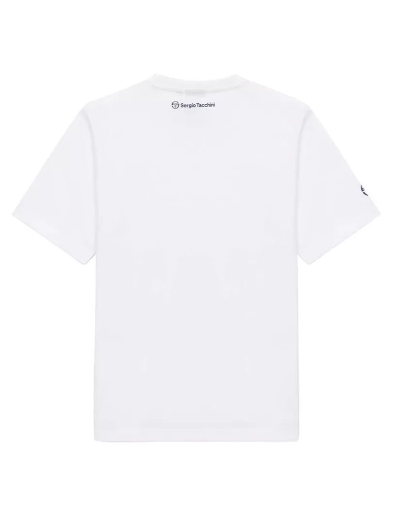 Sergio Tacchini T-Shirts>Rally Mch T-Shirt- Off White