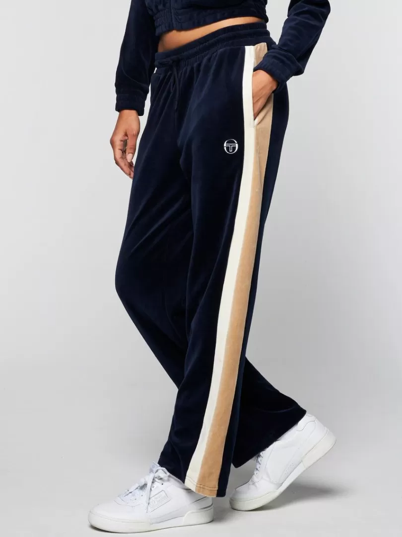 Sergio Tacchini Velour>Rosa Velour Track Pant- Maritime Blue