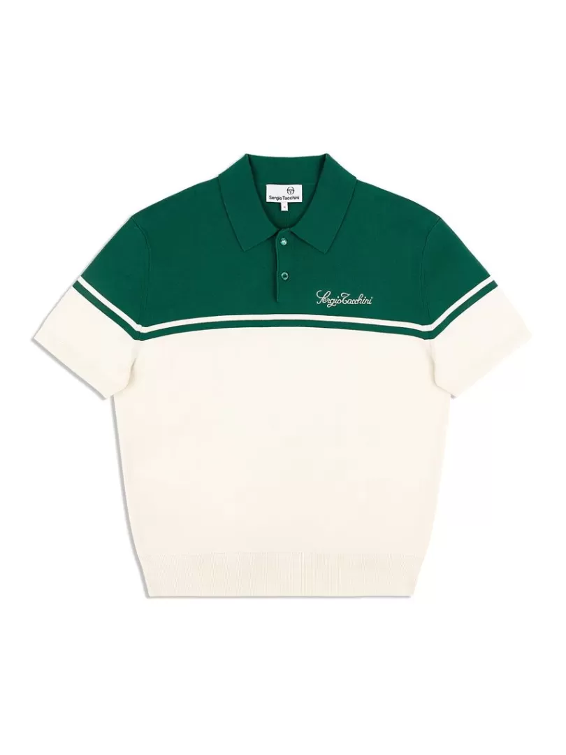 Sergio Tacchini Matching Separates>Roselli Knit Polo- Evergreen