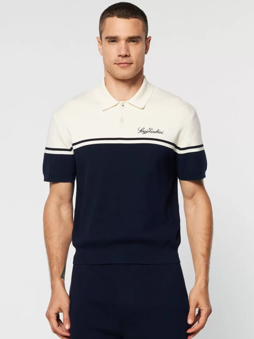 Sergio Tacchini Matching Separates>Roselli Knit Polo- Gardenia