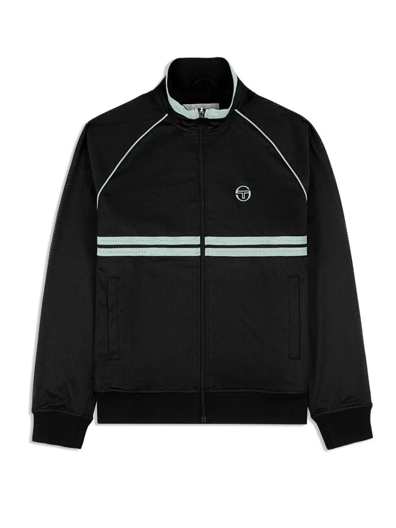 Sergio Tacchini Jackets>Spazio Dallas Track Jacket- Black Beauty