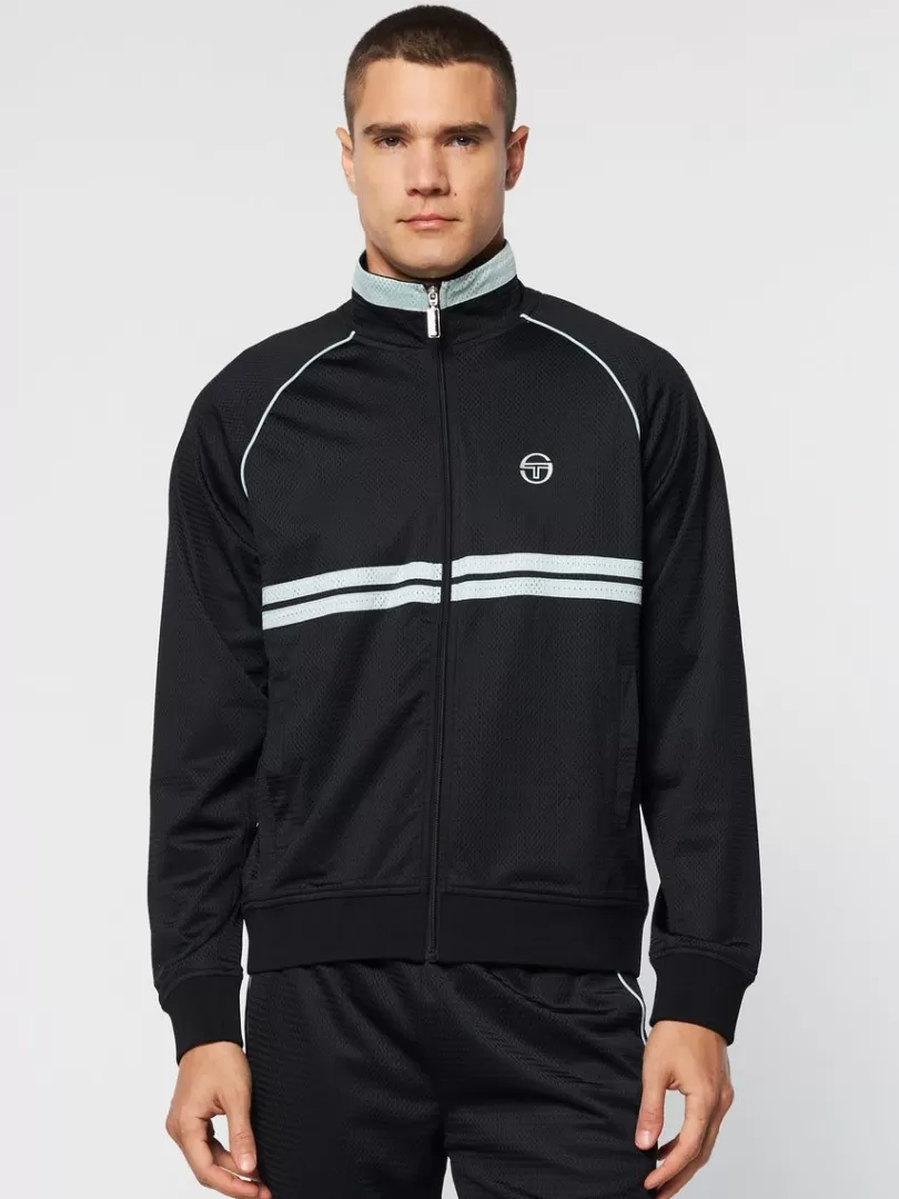 Sergio Tacchini Jackets>Spazio Dallas Track Jacket- Black Beauty