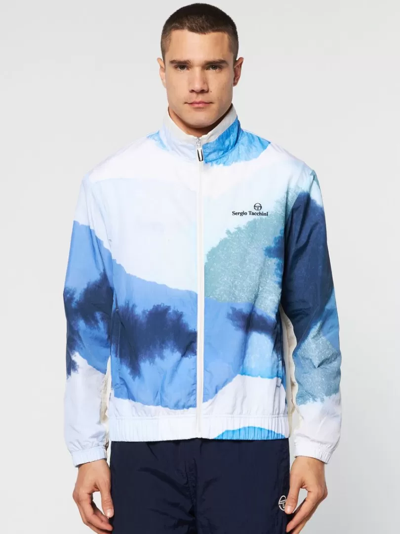 Sergio Tacchini Jackets>Spiaggia Track Jacket- Maritime Blue/ Multi