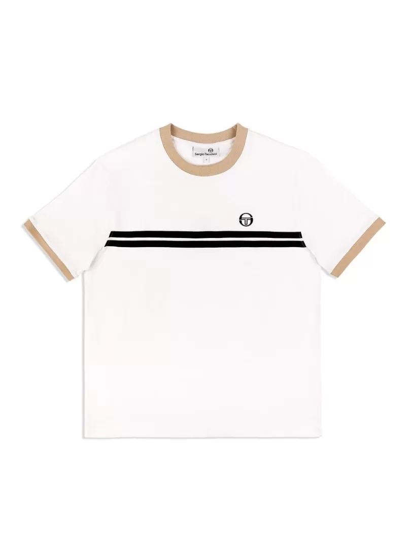 Sergio Tacchini The Essentials>Supermac T-Shirt- White/ Humus