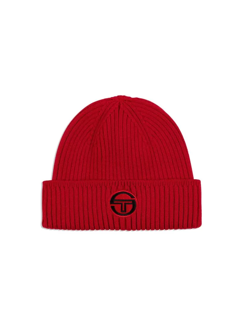 Sergio Tacchini View All>Tacchini Beanie-Tango Red