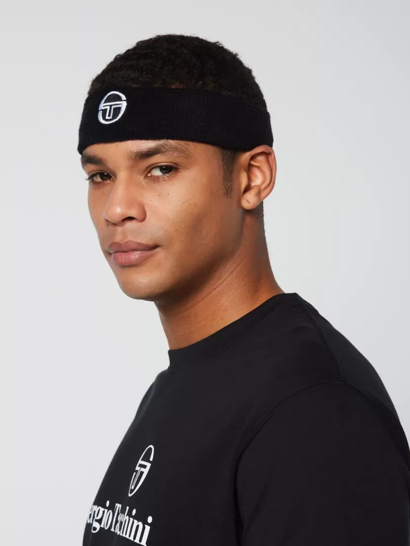 Sergio Tacchini Miscellaneous>Tennis Headband- Black