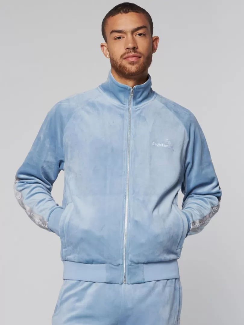 Sergio Tacchini Velour>Tipo Velour Track Jacket- Mountain Spring