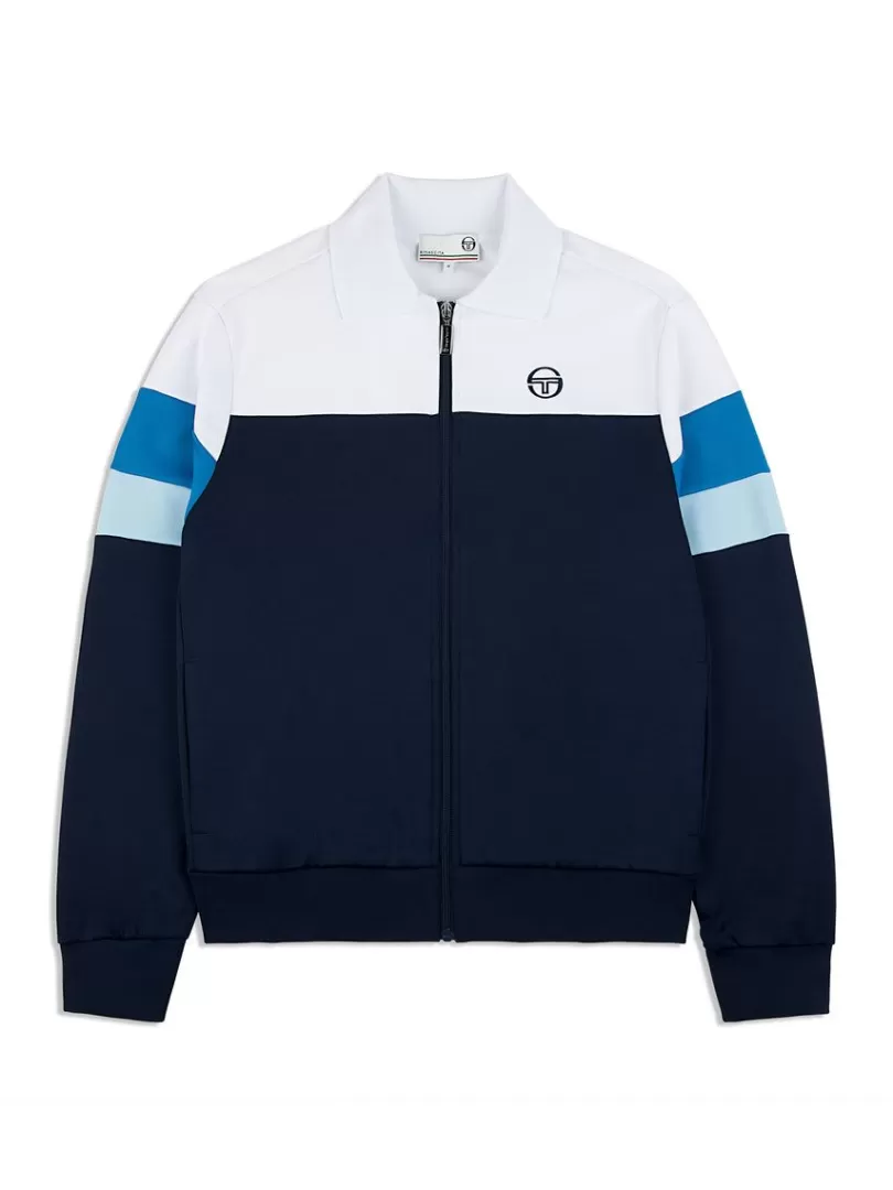 Sergio Tacchini Jackets>Tomme Track Jacket Archivio- Maritime Blue