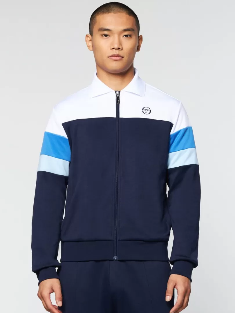 Sergio Tacchini Jackets>Tomme Track Jacket Archivio- Maritime Blue