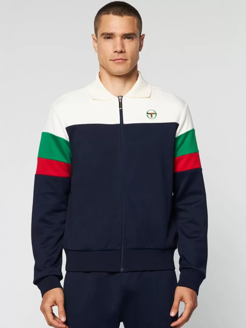 Sergio Tacchini Jackets>Tomme Track Top- Maritime Blue