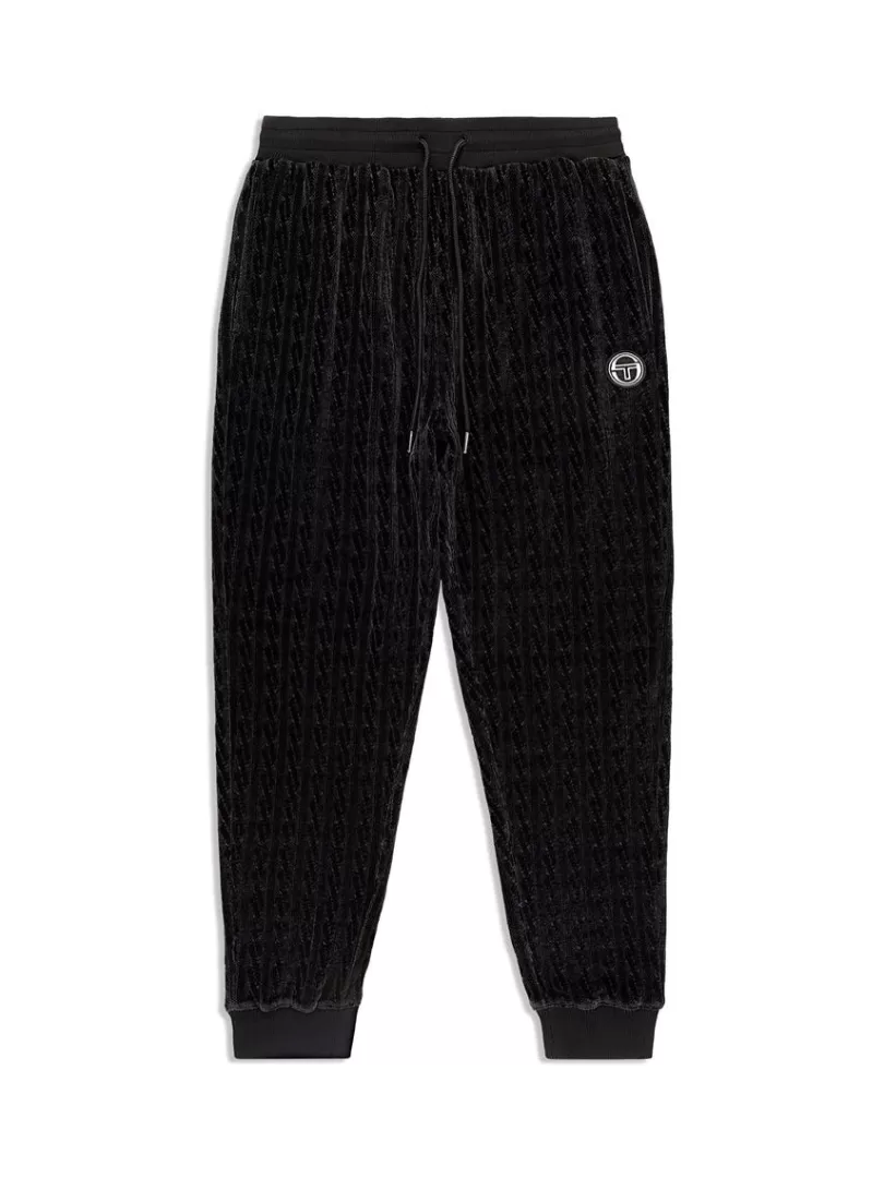 Sergio Tacchini Velour>Trento Pant- Black Beauty