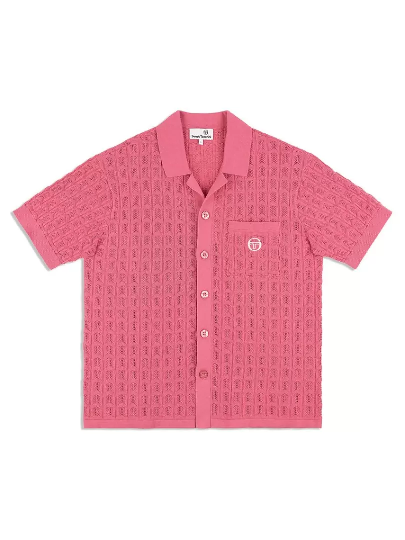 Sergio Tacchini Matching Separates>Ulivo Crochet Shirt- Wild Rose