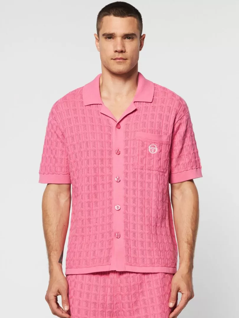 Sergio Tacchini Matching Separates>Ulivo Crochet Shirt- Wild Rose