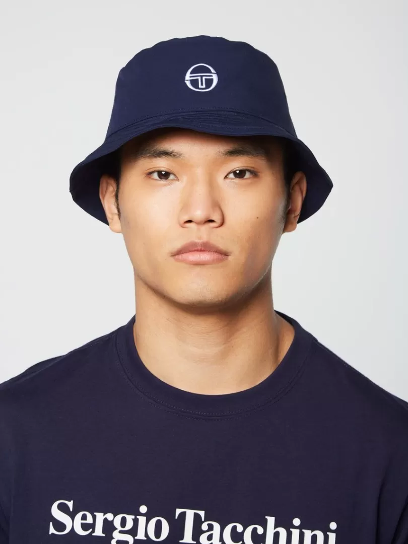 Sergio Tacchini Headwear>Vacanza Bucket Hat- Maritime Blue