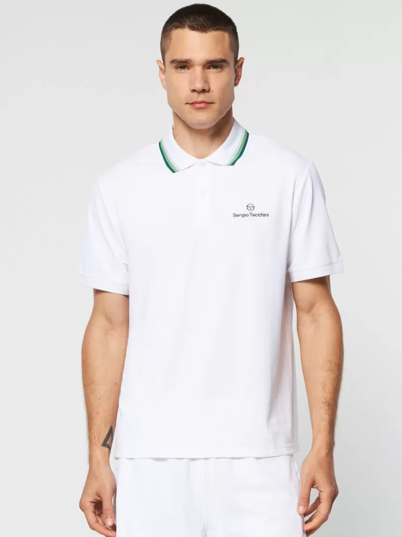 Sergio Tacchini Matching Separates>Veloce Polo- Brilliant White