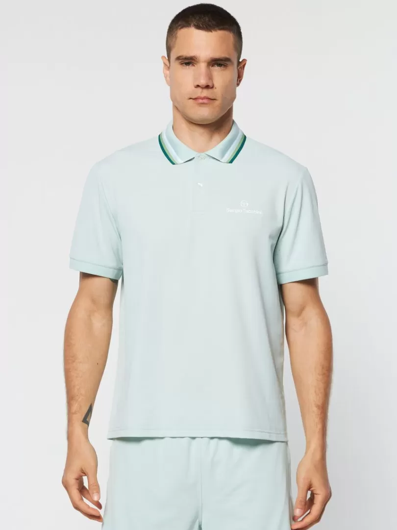 Sergio Tacchini Polos>Veloce Polo- Surf Spray