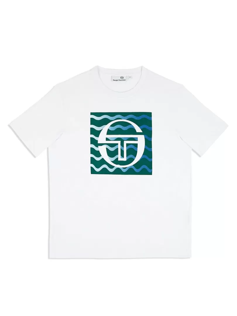 Sergio Tacchini T-Shirts>Veloce T-Shirt- Brilliant White